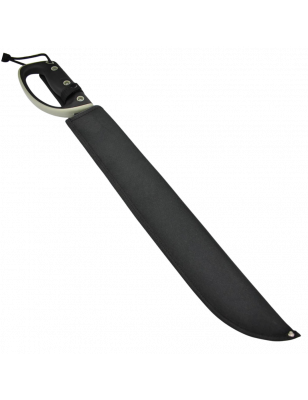 MAXKNIVES - MX 13894 - Machette Dentelée de 450mm, Lame Noire, Manche