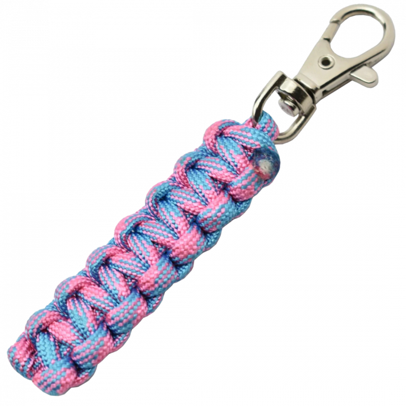 MAXKNIVES - MKPCRCB - Porte-cle en paracorde rose clair et bleu