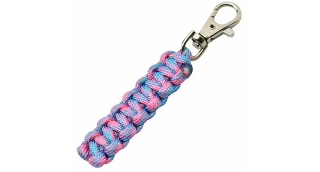 MAXKNIVES - MKPCRCB - Porte-cle en paracorde rose clair et bleu