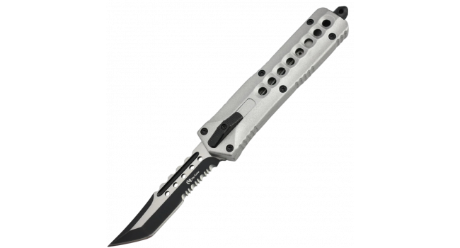 MAXKNIVES - MKO5S - Couteau automatique OTF aluminium anodise finition silver