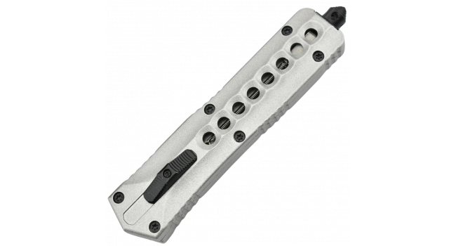 MAXKNIVES - MKO5S - Couteau automatique OTF aluminium anodise finition silver