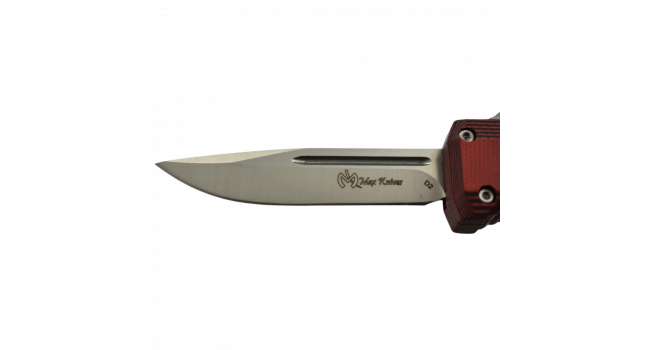 MAXKNIVES - MKO4G10RDP - Couteau automatique rouge et noir lame drop point