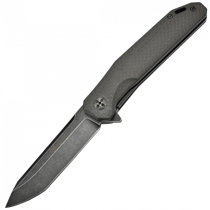 MAXKNIVES - MK133-CF Lame acier D2 manche fibre de carbone