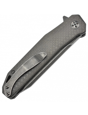 Couteau Pliant Maxknives - Lame en Acier D2, Manche en Fibre de Carbon