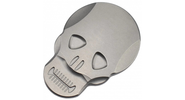 MAXKNIVES -MKSMC Pince a  billet Skull titane naturel