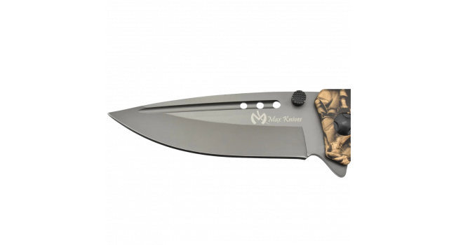 MAXKNIVES - MK142 - Couteau pliant ouverture assistee acier 3Cr13 et aluminium