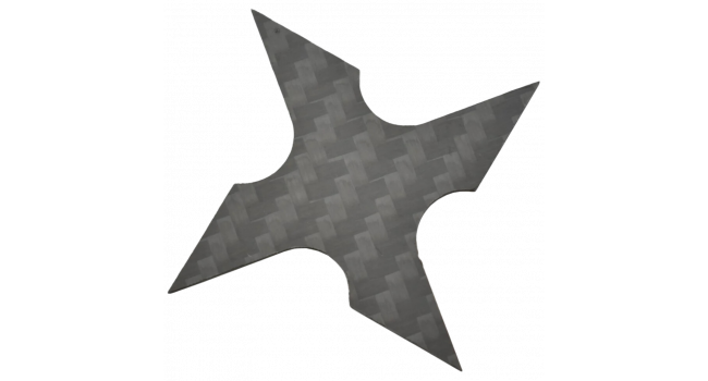 MAXKNIVES - MKSH2CF - Shuriken 4 Branches En Fibre De Carbone