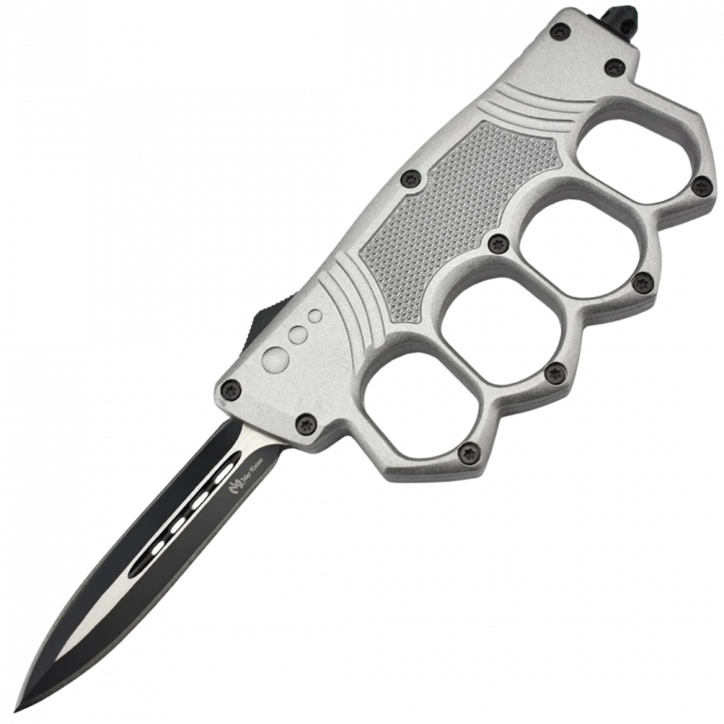 MAXKNIVES - MKO14S2 - Couteau automatique poing americain lame acier manche zinc aluminium