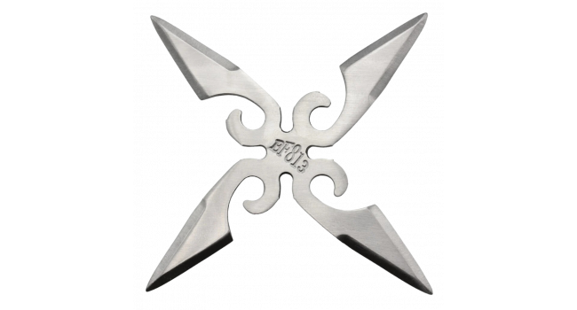 MAXKNIVES -NS143 - Ninja Shuriken 4 branches acier 420 silver