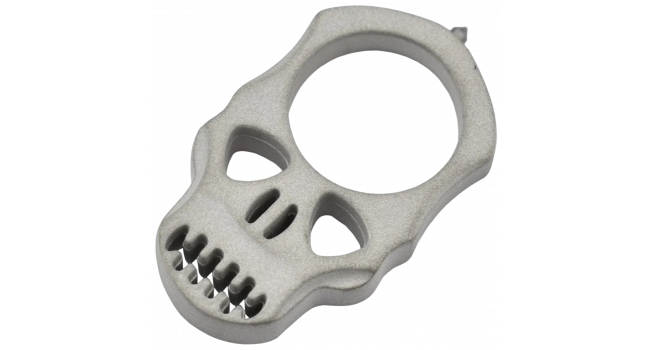 MAXKNIVES - PASKAS - Poing americain Skull en aluminium finition sable