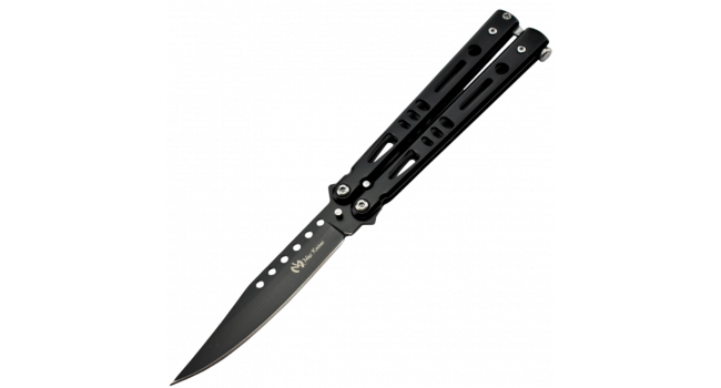 MAXKNIVES - P52 - Couteau papillon lame acier 3CR13 manche acier