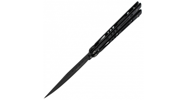 MAXKNIVES - P52 - Couteau papillon lame acier 3CR13 manche acier