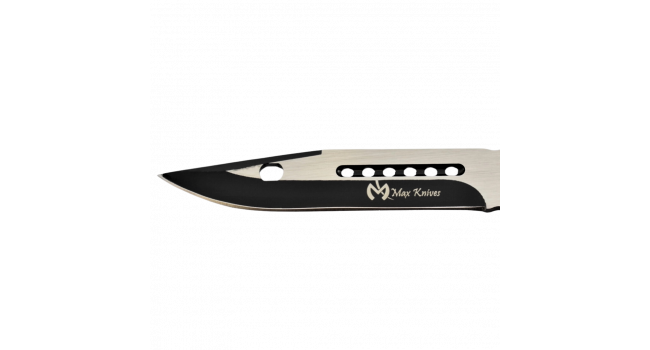 MAXKNIVES - P49 - Couteau papillon lame acier 3CR13 manche aluminium anodisé noir