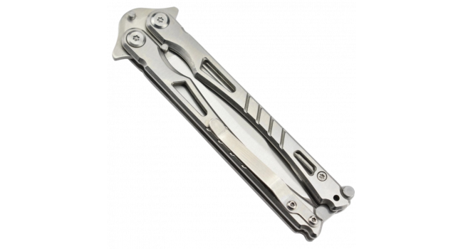 MAXKNIVES - P35S - Couteau papillon en acier inoxydable