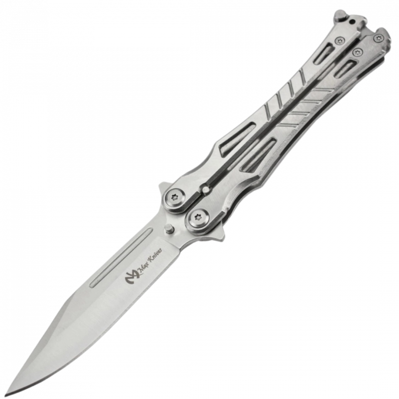 Couteau papillon Max Knives P24S silver - SD-Equipements