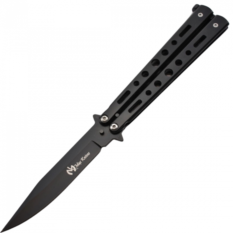 MAXKNIVES - P34B - Couteau papillon lame acier